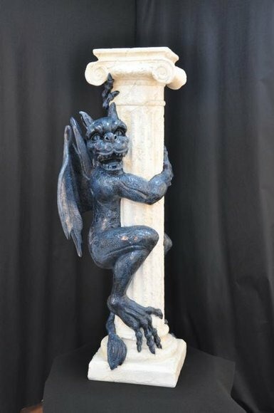 Design Spalten Säule Gragol Gothik Säulen Skulptur Skulpturen Blumen