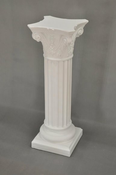 Medusa Säule Römische Säulen Marmor Skulptur Figur Deko Dekoration