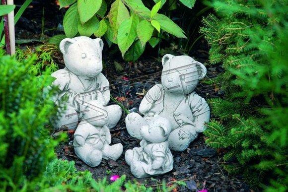 Garten Dekoration Bär Terrasse Stein Figuren Figur Deko Statue Skulptur