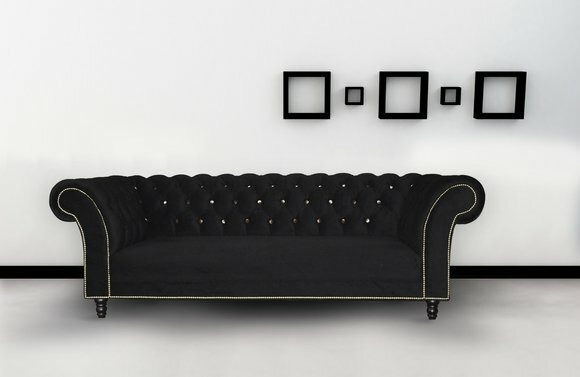Chesterfield Sofa Polster Designer Couchen Sofas Garnitur Textil Stoff Textil 29