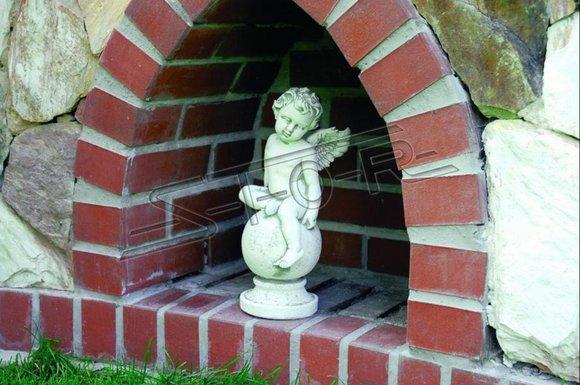 Grabschmuck Grab Stein Dekoration Engel Figur Skulptur Gott Heilig 38cm