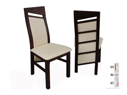 MASSIVHOLZ STUHL ESSZIMMERSTUHL DESIGNER LEDER STUHL STÜHLE