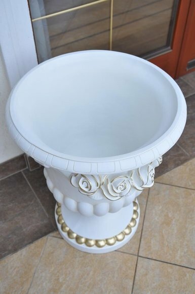 Blumen Kübel Design Vase Vasen Klassiche Design Antik Stil Römisch