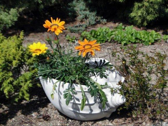 Design Blumentopf Top Planz Kübel Gefäß Töpfe Figur Gesicht Skulptur