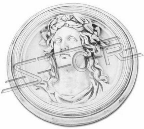 Wand Relief Tafel Bilder Bild Antik Stil Römische 3D Wand Dekoration 44cm