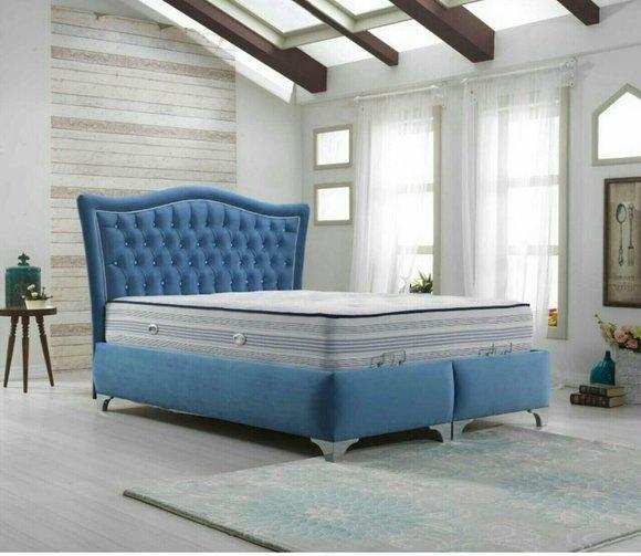 Chesterfield Bett Polsterbett Doppelbett Betten Big XXL Designer Luxus Bett Neu