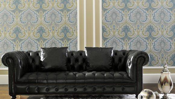 Chesterfield William Couch Sofa Polster 3 Sitz Klassische Couchen Textil Leder