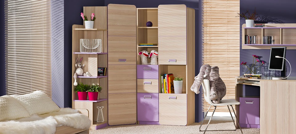 Wohnwand Anbauwand Schrankwand Kinderzimmer Jugendzimmer Schrank