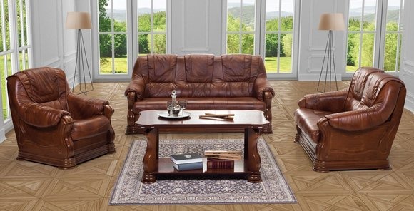 Sofagarnitur Sofa Couch 3+1+1 Garnitur mit Bettfunktion Couchgarnitur Polster PARMA