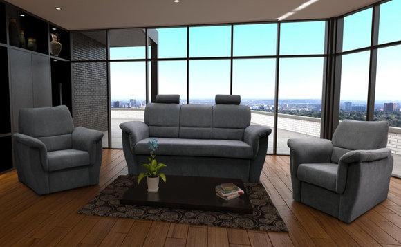 SOFAGARNITUR 3+1+1 SITZER BETTFUNKTION BETTKASTEN POLSTERGARNITUR SOFA COUCH NEU DIANA
