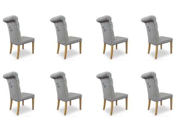 8x Stühle Stuhl Polster Design Lounge Club Sitz Lehn Garnitur Sessel Neu
