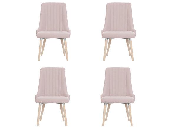 4x Stühle Stuhl Polster Modernes Set Design Lehn Garnitur Sessel Komplett Neu