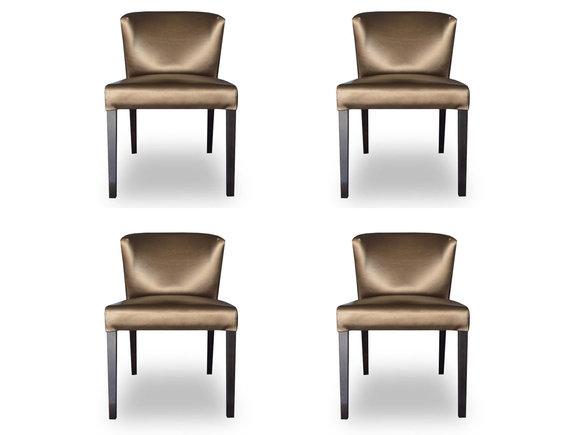 4x Stühle Stuhl Polster Design Lehn Garnitur Sessel Komplett Modernes Set Neu