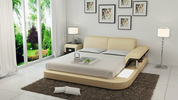 Designer Bett Polsterbett Luxusbett Doppelbett Ehebett Betten 140/160/180/200 LB8806