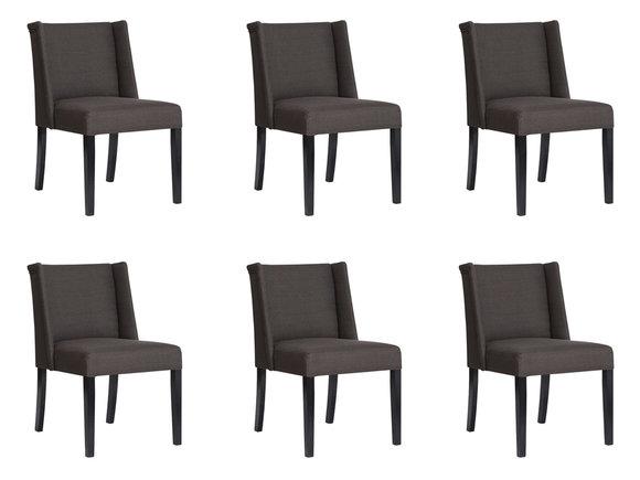 6x Stühle Stuhl Polster Design Lounge Club Sitz Lehn Garnitur Sessel Neu 6x