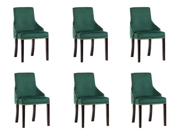 6x Design Polster Sitz Stühle Modern Seht Garnitur Sessel Lounge Club Set