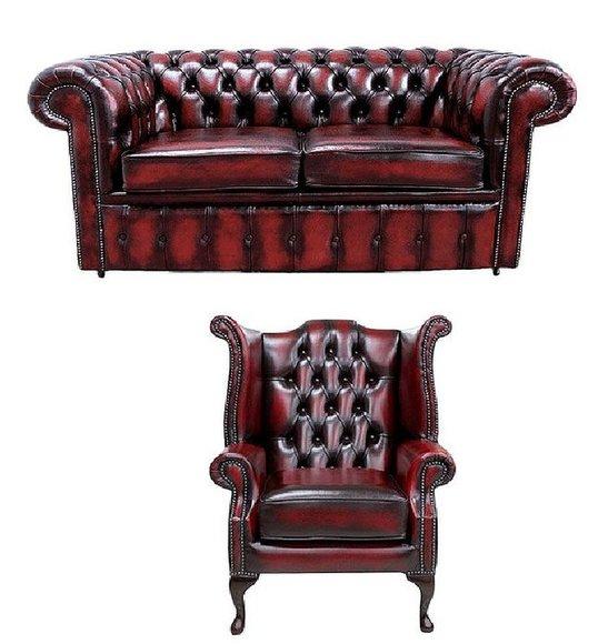 Designer Leder Textil Sofa Couch Polster Sofagarnitur Chesterfield Stil Klassik