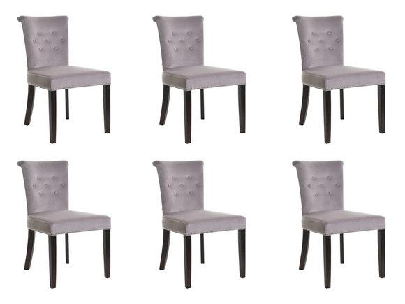 6x Design Polster Sitz Stühle Stuhl Seht Garnitur Sessel Lounge Club Set 6x