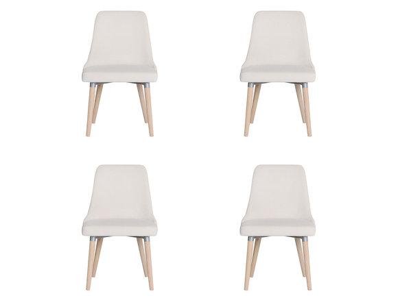 4x Design Polster Sitz Stühle Stuhl Seht Garnitur Sessel Lounge Club Set