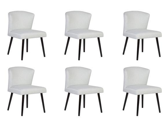 6x Leder Polster Sitz Stühle Lehn Stuhl Design Lounge Club Sessel Garnitur Neu