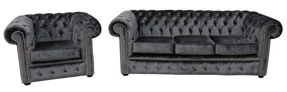 Sofagarnitur Sofa Couch Komplette Luxus Polster Sitz Textil Garnitur 3+1