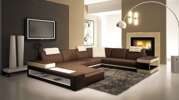 Big XXL Ledersofa Couch Sitz Polster U Form Garnitur Sofas Leder Wohnlandschaft