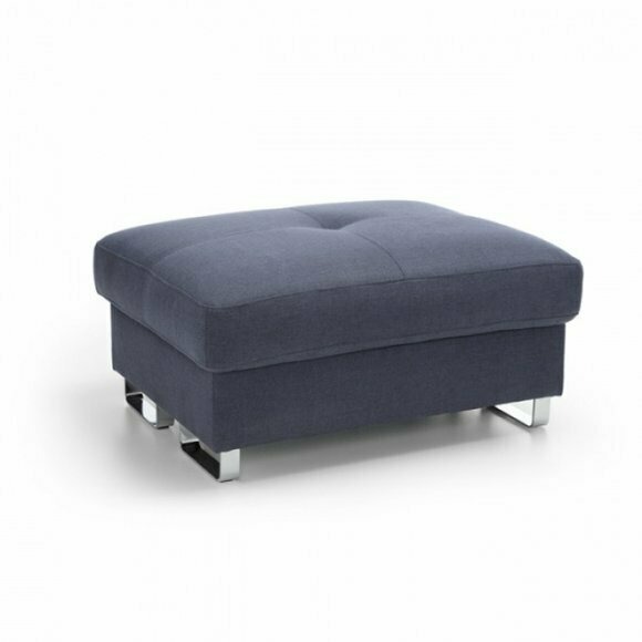 XXL FUSSHOCKER CLUB LOUNGE HOCKER LEDER TEXTIL OTTOMAN DESIGNER PUFA