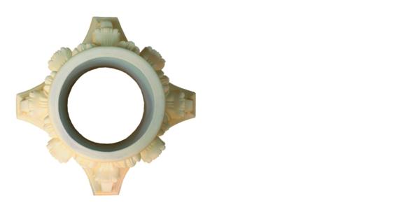 Säulen Fuß Umrandung Stand Fuß Rund Runder Neu Stütze für Säule