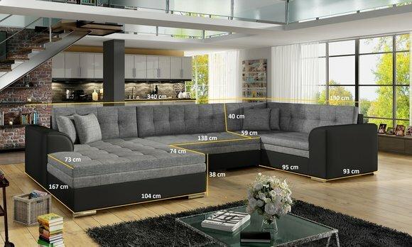 Gäste Zimmer Wohnzimmer Polster Schlafsofa Bettfunktion Sofa Couchen