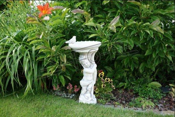 Vogel Tränke Skulptur Design Figur Statue Garten Figuren Statuen Skulpturen