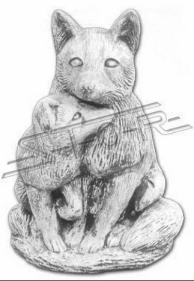 Garten Deko Katze Statue Skulptur Figuren Skulpturen Designer Figur Statuen