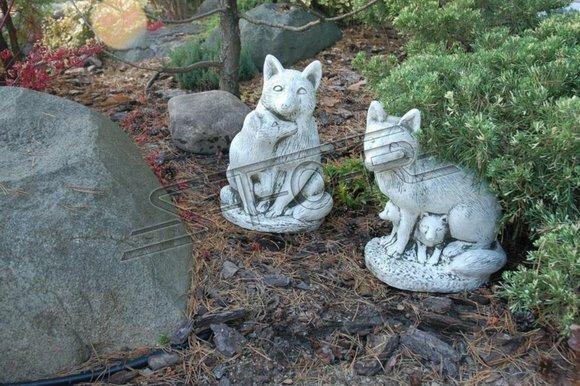 Garten Deko Fuchs Statue Skulptur Figuren Skulpturen Designer Figur Statuen
