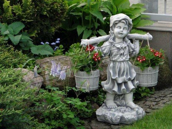 Figur Blumenkübel Pflanz Kübel Dekoration Figur Blumentöpfe Garten Vasen