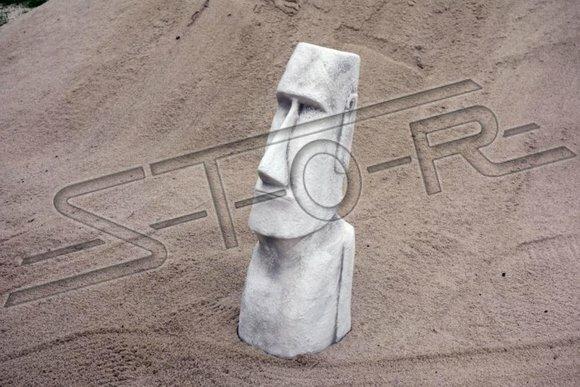 Moai Statue Skulptur Figur Designer Garten Terrasen Deko Skulpturen 76cm