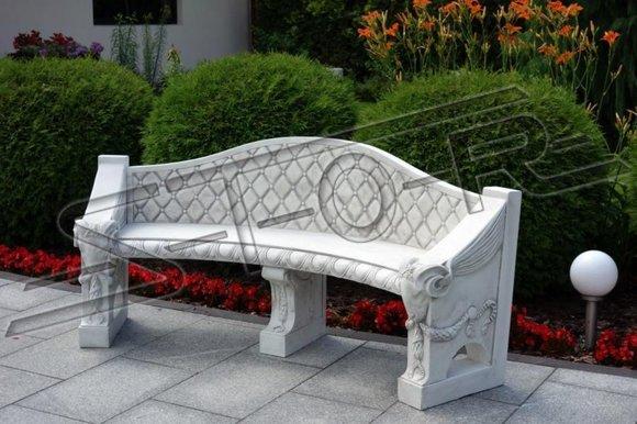 Antik Stil Bank Bänke Stein Garten Terrassen Möbel XXL Outdoor Bench Neu