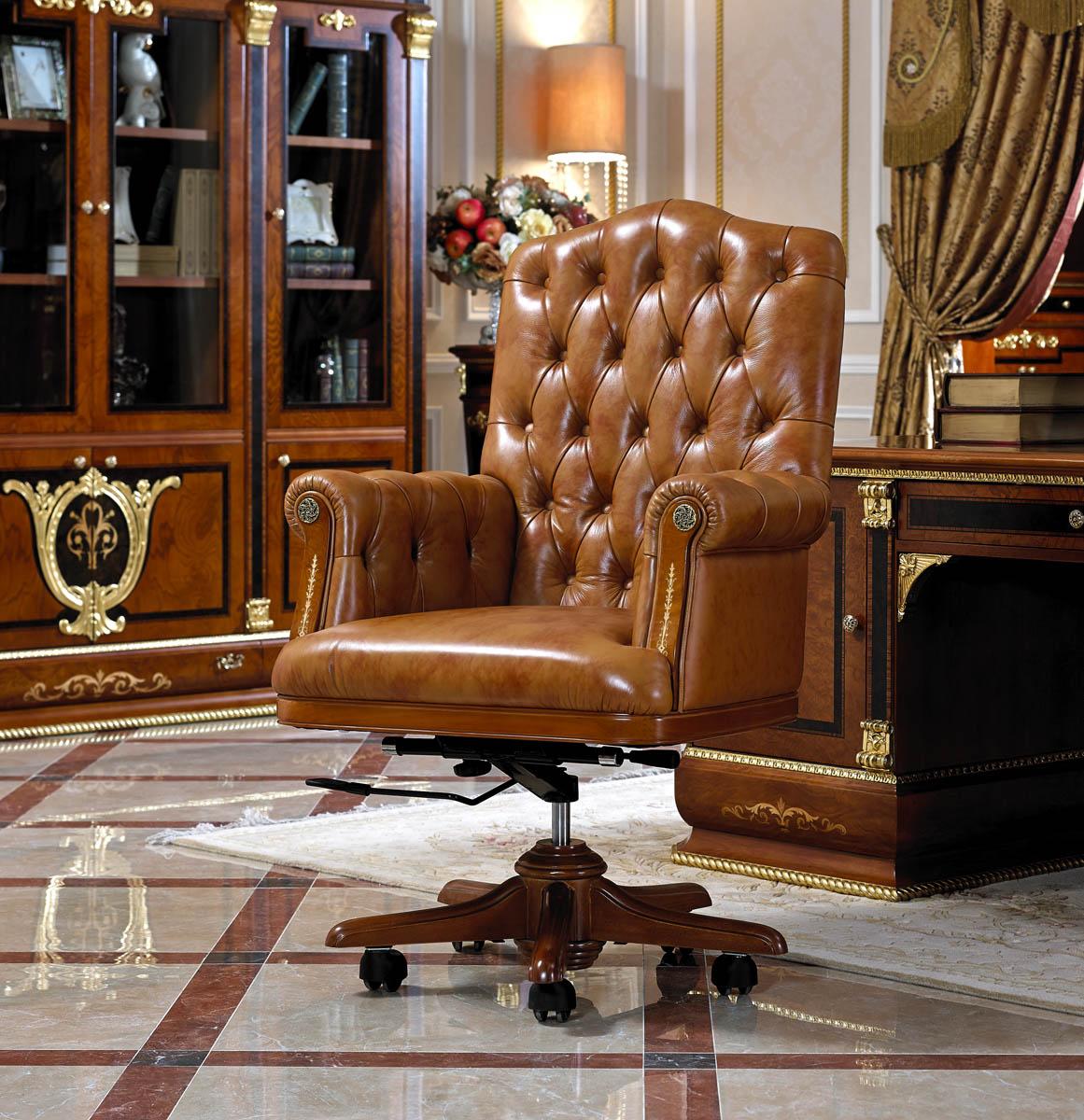 Arbeitszimmer Sessel Büro Möbel Chef Sessel Banker Barock Rokoko