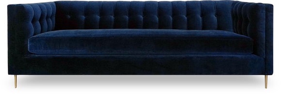 Design Sofa 3 Sitzer Chesterfield Stoff Couch Sofa Polster Sofas Wohnzimmer