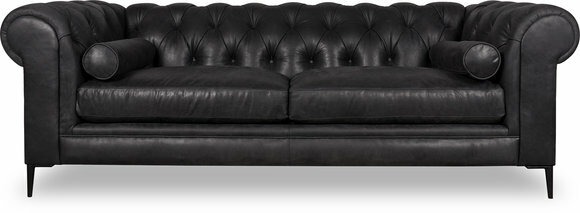 Designer Chesterfield Couch Leder Couchen Polster Ledersofa Sofa