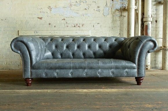 Chesterfield Couch Sofa Polster 3 Sitzer Couchen Sitz Garnitur Sofas Neu