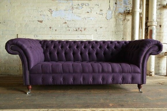 3 Sitzer Chesterfield Polster Sofas Design Luxus Couch Sofa Leder Couchen
