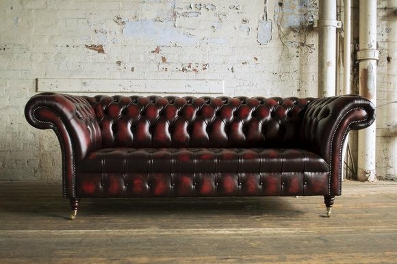 Ledersofa Sofa Couch Garnitur 3 Sitzer Sofas Couchen Chesterfield Leder