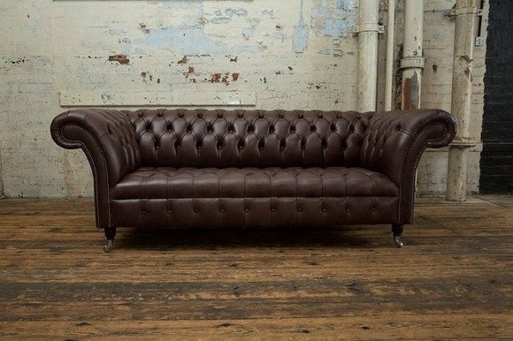 Polster Sofa Design Luxus Couch Klassische Sofas3 Sitzer Chesterfield