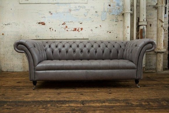 Chesterfield Leder Polster Sofa Design Klassische Sofas 3 Sitzer Luxus