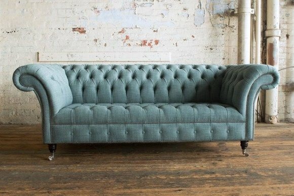 Grüne Designer Sofa Couch Polster XXL 3 Sitzer Big Sofas Couchen Textil