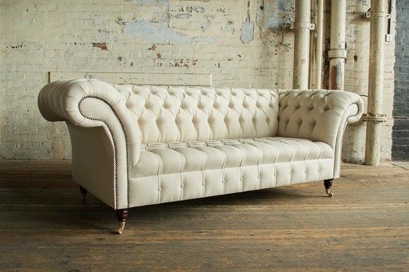 Weiße Designer Sofa Couch Polster XXL 3 Sitzer Big Sofas Couchen Textil