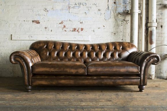 Ledersofa Sofa Couch Garnitur Sofas Couchen Chesterfield Leder Polster