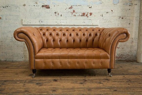 Braune Designer Sofa Couch Polster XXL 2 Sitzer Big Sofas Couchen Textil