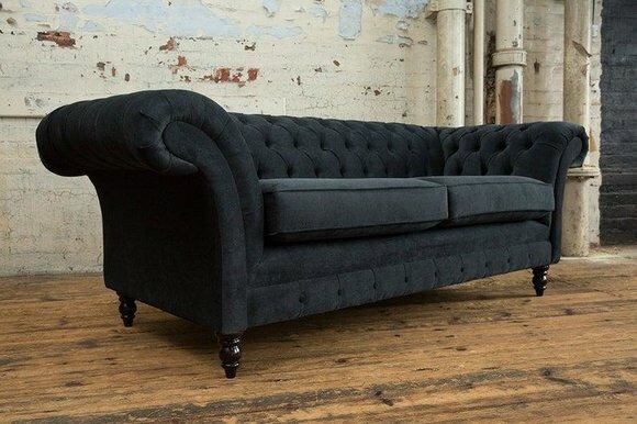 Klassische Chesterfield Polster Sofa Couch 3 Sitzer Sofas Couchen Luxus