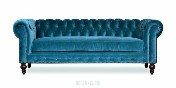 Chesterfield Wohnzimmer Samt Couch Polster Sitz Garnitur 3 Sitzer Textil