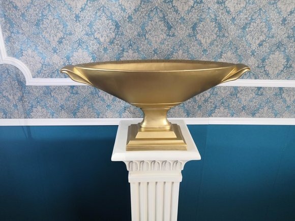 Design XXL Obst Schale Vase Ellipse Vasen Antik Stil Schalen Raum